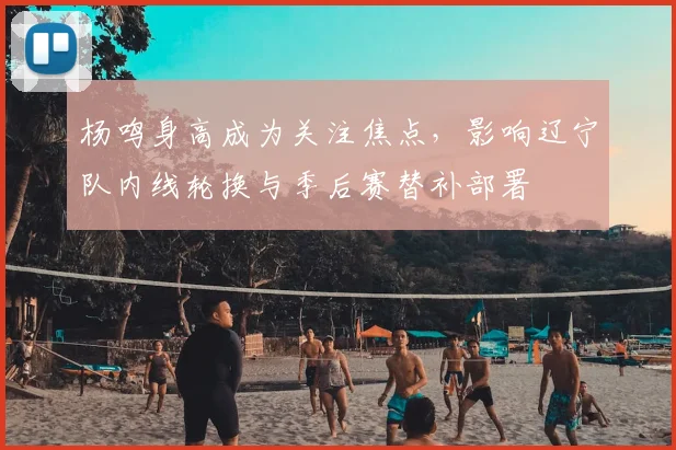 杨鸣身高成为关注焦点，影响辽宁队内线轮换与季后赛替补部署